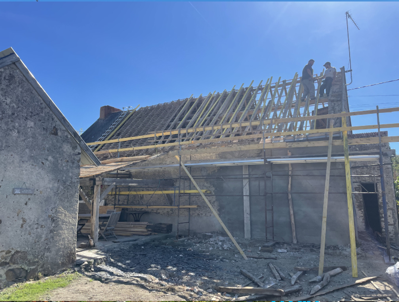 Travaux de couverture à Trélazé